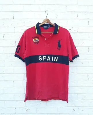 Vintage Polo Ralph Lauren Polo Shirt Big Pony Crest Spain • $39.99