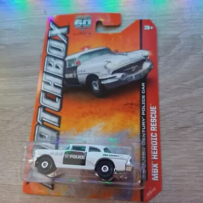 Matchbox 1/64 Diecast MBX Heroic Rescue White 1956 Buick Century Police Car • $2.90