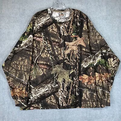 Mossy Oak Shirt Mens 3XL XXXL Camo Long Sleeve Outdoors Hunting Hunter Adult • $14.99