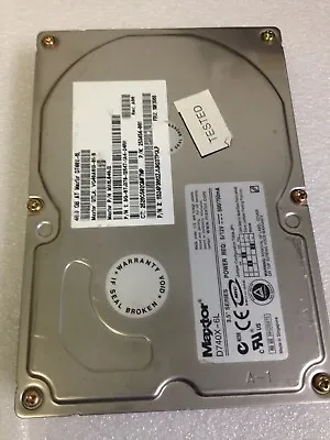 Maxtor IBM 19K1568 D740X-6L MX6L040J2 40GB 7200 RPM IDE Hard Drive TESTED • $20