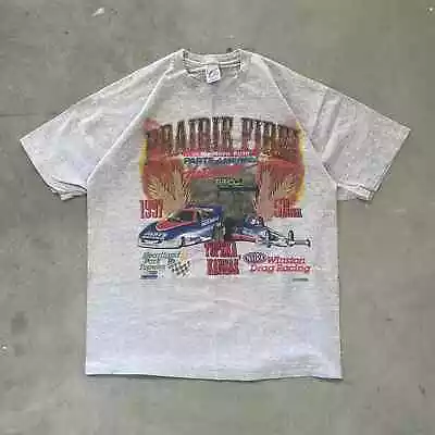 Vintage 90s NHRA Winston Drag Racing NASCAR Racecar T-Shirt • $24.99