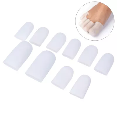 10 In 1 Toe Silicone Gel Protector Sleeve Tubes Ingrown Toenail Corn Cushion Cap • $9.35