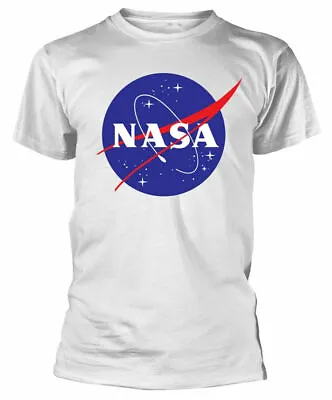 NASA T Shirt Logo Insignia Official Licensed White Mens Unisex Tee Space NEW • £4.99