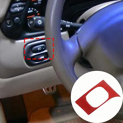 For Corvette C5 98-04 Red Carbon Fiber Headlight Switch Button Panel Cover • $8.99
