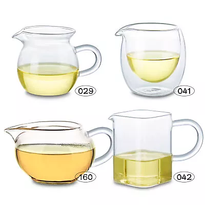 Heat Resistant Clear Glass Chinese Gong Fu Tea Pitcher Mug Called ChaHai • $8.76