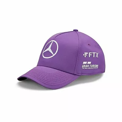 2022 Mercedes AMG Petronas LEWIS HAMILTON Adult's Cap PURPLE Free UK Shipping • £22.95