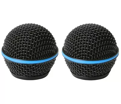 2 Pack RK323G Microphone Grille For Shure SM58 Beta58A Microphone Grill Black • $10.99