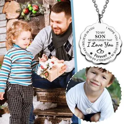 Inspiring Son Necklace From Mom And Dad Perfect Birthday Gift Idea Hot Y4 • $12.60
