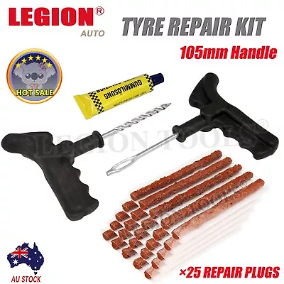 Tyre Repair Kit Tire Puncture Emergency Tools Set Motorcycle Bike Car Tubeless • $13.90