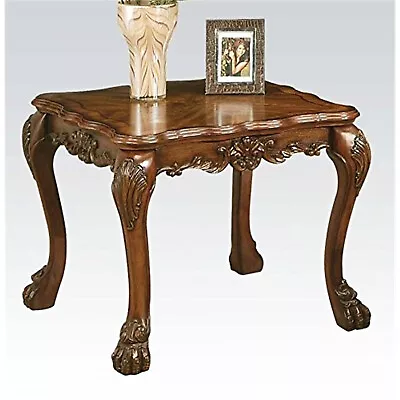 ACME Dresden End Table Cherry Oak Cherry Oak Vintage/Traditional/Victorian • $314.98