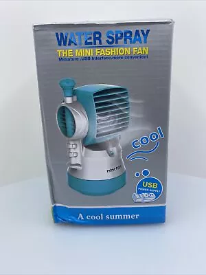 Mini Desk Fan Water Sprayer Small Quiet USB A Cool Summer • $9.99