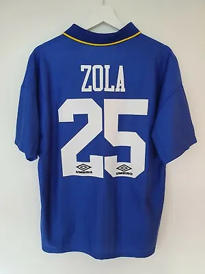 £350 • Buy Rare Original Chelsea Football Shirt 1996/97. Gianfranco Zola.