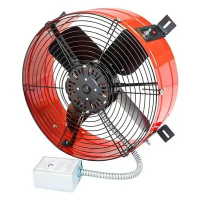 $147.98 • Buy 1300 CFM Red Electric Powered Gable Mount Electric Attic Fan