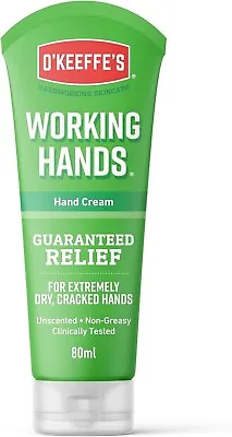 O'Keefes Dry Cracked Hands Working Hands Tube Natural Cream  Health Skin - 80g • £6.97