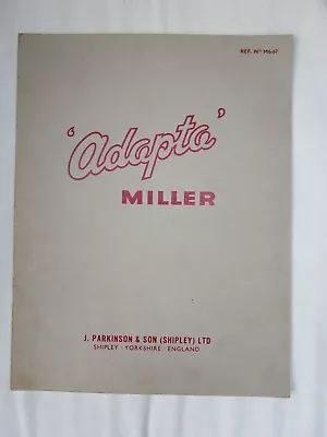 Parkinson Adapta Miller. Vintage Brochure • $7.45