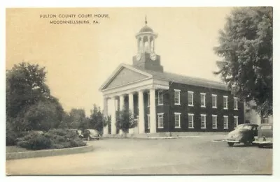 McConnellsburg PA Fulton County Court House Postcard ~ Pennsylvania • $2.99