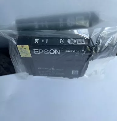 Epson 220 (T220120-S) Durabrite Ultra Black Ink Cartridges NEW SEALED • $9.95