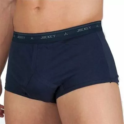 Mens Jockey Y-Front Navy Underwear Briefs Trunks • $25.95