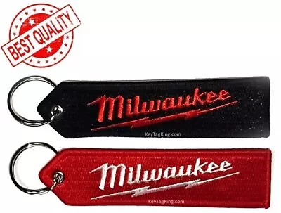 Milwaukee Tools Double Sided Embroidered Keychain Key Tag FOB • $8.95