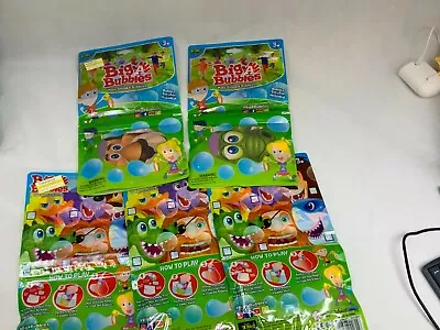 Kids Bubble Pack  Big A Bubbles  Bubble Wand Brand New! Zang Lot Of 5 • $3.99