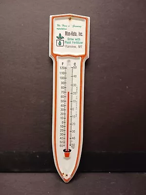 Mon-kota Inc. Fluid Fertilizer Advertising Thermometer Fairview Montana • $22