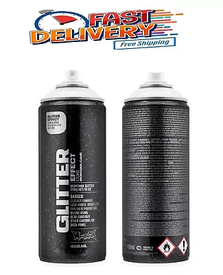 MONTANA 10 Oz. Glitter Effect Spray Paint Silver • $12.95