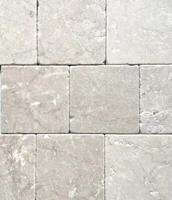 Botticino Crema 4x4 Tumbled Marble Tile Backsplash Floor Wall (Sold By 1SF) • $15.99
