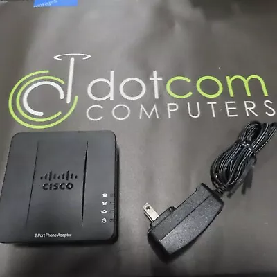 Cisco SPA122 Ethernet 74-9318-02 VoIP ATA 2-Port Phone Adapter ROUTER SPA 122  • $89