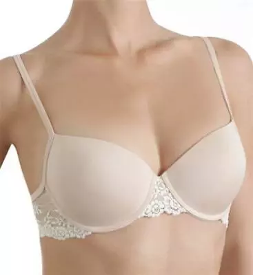 NWTD Wacoal Embrace Lace Petite Push Up 75891 Underwire Bra 34C Beige #87204 • $39.99