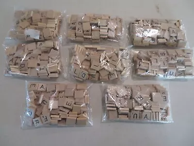 Scrabble Wood Tile Mixed Lot - 798 Tiles - • $22