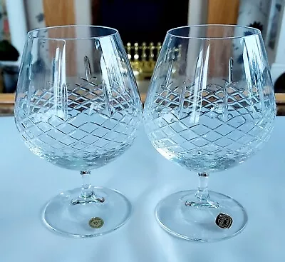 £20 • Buy Bohemian Czech Crystal Cut Glass Large Baloon 2xantique Fine Cut Czech Republik 