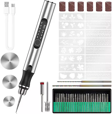 Engraving Pen With 34Bits Portable Engraving Pen Electric Cordless Tool ‎‎Heavy • $25.69