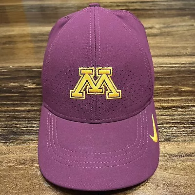 Minnesota Golden Gophers Hat Cap Nike Dri Fit Strap Back Aerobill Lightweight • $18.98