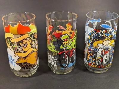1981 McDonalds The Great Muppet Caper Drinking Glasses Tumblers Set Of 3 NEW #2 • $19.99