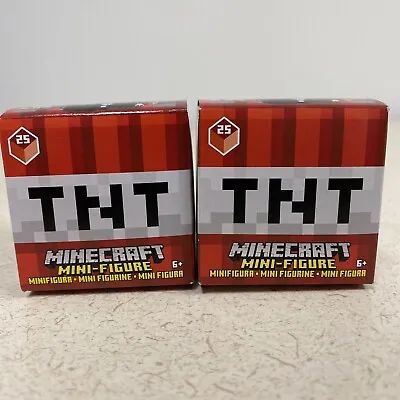LOT OF 2 Minecraft Mini Figures TNT Series: 25 - 1  • $11.40