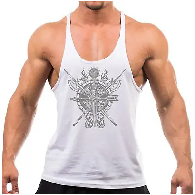 £7.99 • Buy Ancient Weapons Gym Vest Bodybuilding Muscle Training Weightlifting Top 