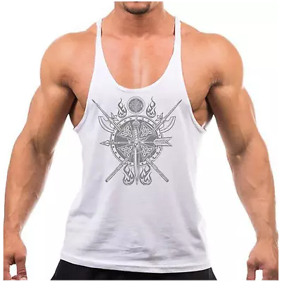 Ancient Weapons Gym Vest Bodybuilding Muscle Training Weightlifting Top • £8.99