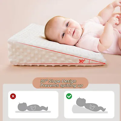 £16.15 • Buy Baby Sleeping Pillow 30 Degree Oblique Wedge Baby Breastfeeding Pillow Prevent
