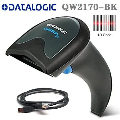 £115.07 • Buy Datalogic QuickScan Lite QW2170 1D RS-232 Handheld Barcode Scanner  QW2170-BK