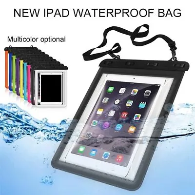 Waterproof Underwater Pouch Dry Bag Cover For Tablet IPad IPhone 10.5Inch • £7.49