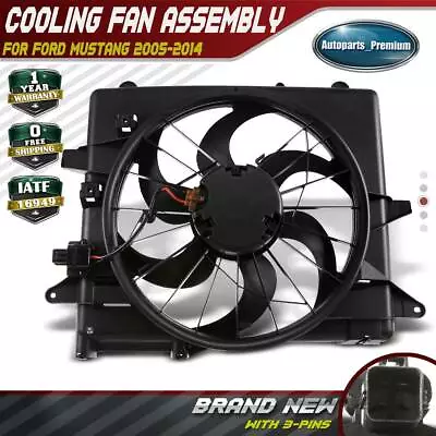 Engine Cooling Fan Radiator Fan Assembly W/ Resistor For Ford Mustang 2005-2014 • $142.99