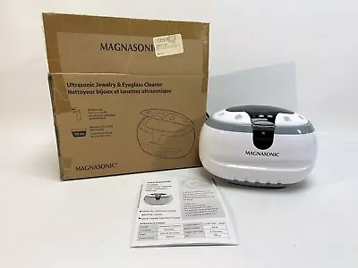Magnasonic CD-2800 Ultrasonic Jewelry & Eyeglass Cleaner White Gray • $35