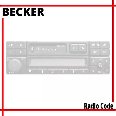 Mercedes Radio Code Becker W126 W140 W202 C220 C230 C240 C280 C36 R129 SL320 • $8.40