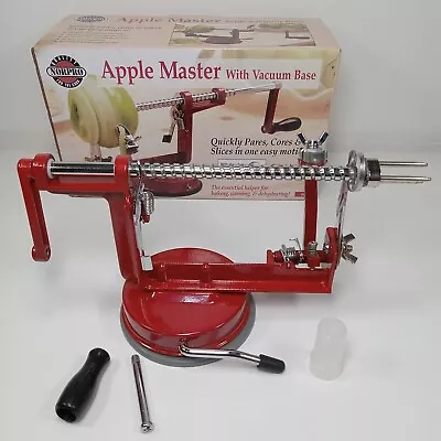 Norpro Apple Master Peeler Parer Slicer & Corer W Blade 866R Vacuum Base • $15