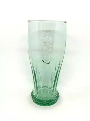 Coca Cola Glass 2013 McDonalds Ltd Edition GREEN Upside Down Bottle Shape • $6.15