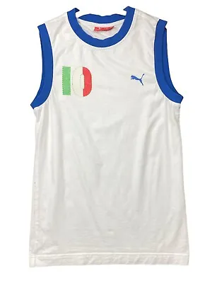 £9.99 • Buy Puma Italia Tank Top Vest Mens S | Italia 10 | Football | Retro Prints