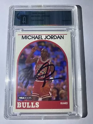 1989 Hoops Michael Jordan #200 Signed Basketball Card Auto GAI Mint Condition • $699.99
