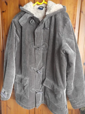 £1.99 • Buy Corduroy Brown Hooded Duffle Coat Size M