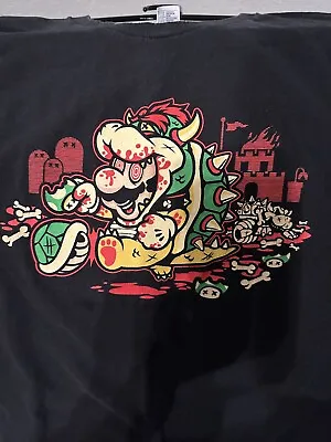 Super Mario Bros Mushroom Parody Nintendo T-shirt Large Tee Fury Koopa King • $15