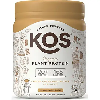 KOS Organic Vegan Protein Powder Chocolate Peanut Butter 20.6 Oz • $19.99